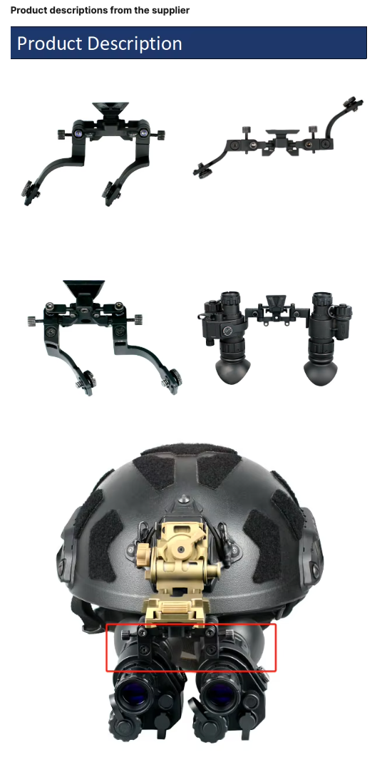 Night Vision Device Support Mount ADNV-FM2 for ADNV-G14SE and ADNV-G14P2