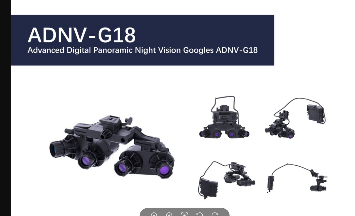 ADNV-G18 Quad Panoramic view Night Vision Goggle